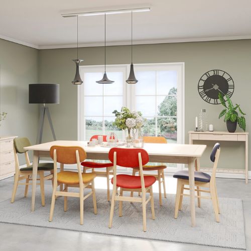 Bergen oak Table & Chair Set