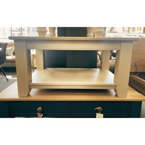 EDMCTSMED Edmunds Medium Coffee Table Dunwich Stone with shelf. Edmunds Clarke Furniture