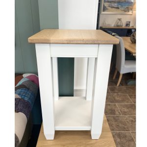 EDMLTSM Edmunds Shaker Small Lamp table with shelf Pav Gray 40x40. Edmunds Clarke Furniture