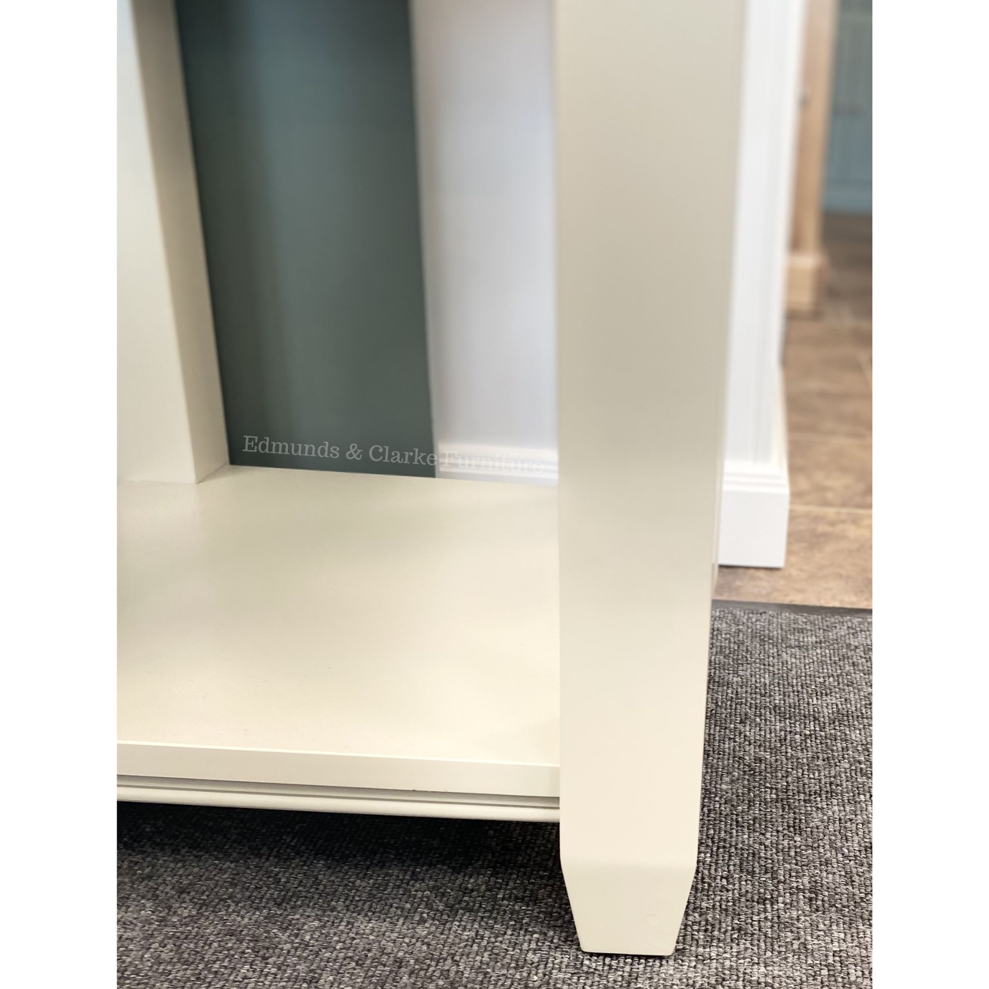 Edmunds large Lamp Table close up. Edmunds Clarke Furniture