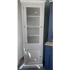 SWIFT Edmunds Single Glazed Bookcase white closed . Edmunds Clarke Furniture