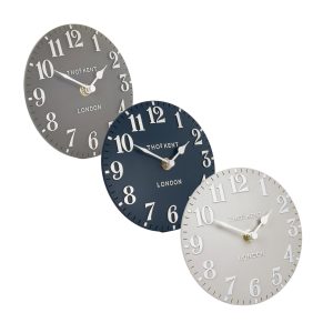 Thomas Kent Arabic Mantle Clocks assortment. Edmunds Clarke Furniture