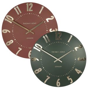 Thomas Kent 20inch Mulberry Wall Clock Web image. Edmunds Clarke Furniture