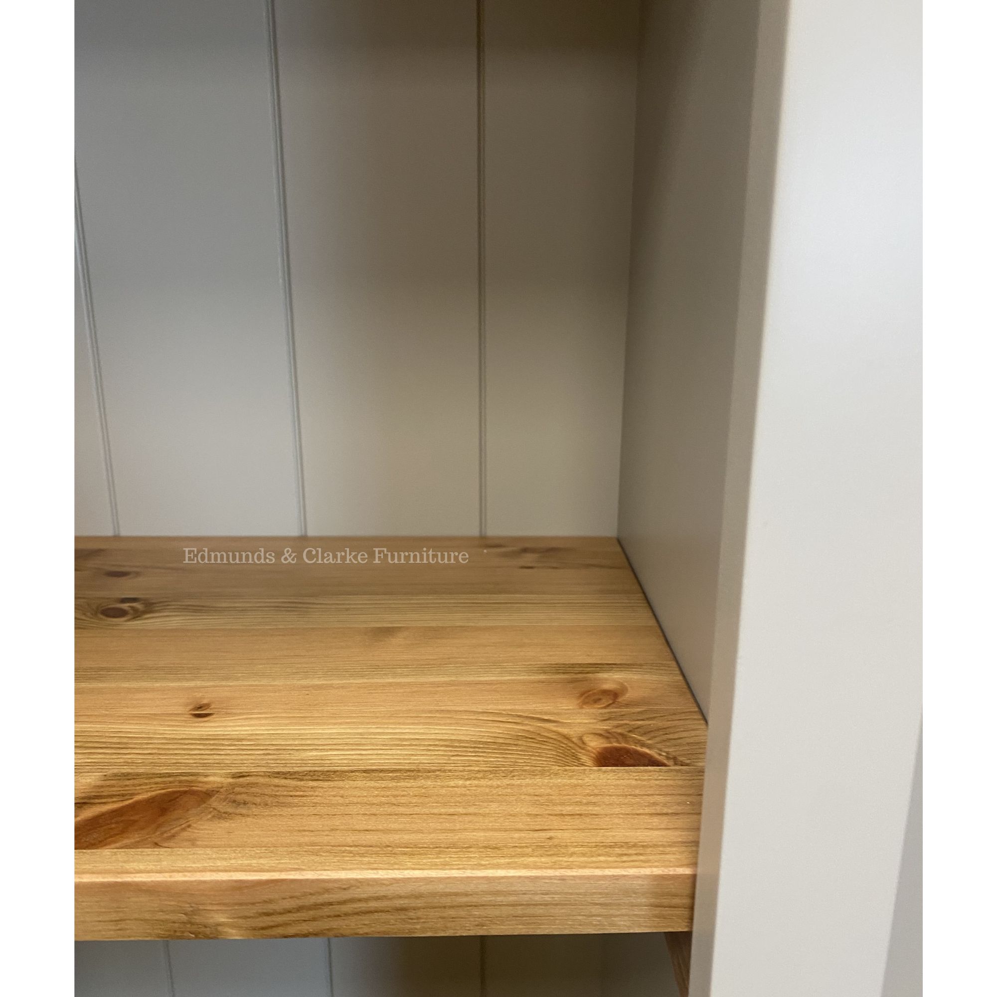 SWIFT Edmunds Hallway unit pine shelf detail. Fast delivery