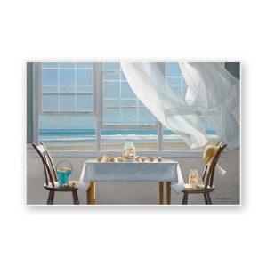 The Shell Collector Framed art. Seascape scene. Edmunds Clarke Furntiure