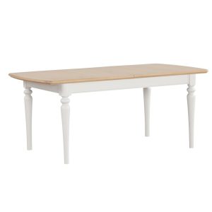 BAR095 Barton painted large extending dining table closed. Edmunds Clarke Furniture