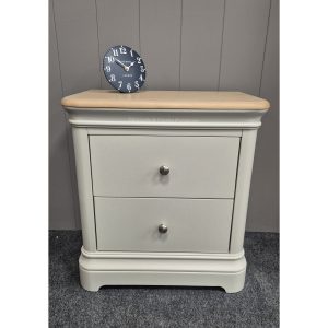 Blakeney 2 Drawer Bedside Cobblestone