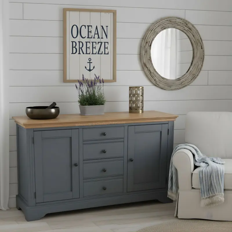 Clarke Painted sideboard | 2 Drawers | Edmunds Clarke Ltd