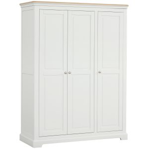 Barton Triple Wardrobe Grey mist. Edmunds Clarke Furniture