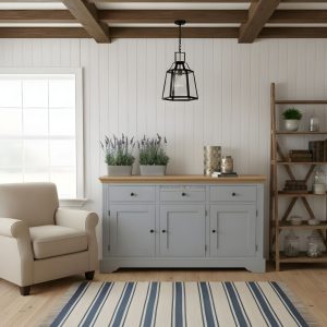 Clarke 3 Door 3 Drawer sideboard. edmunds Clarke Furniture