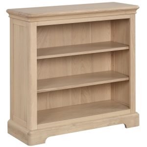 BOK061 Barton oak 3ft Low Bookcase. Edmunds Clarke Furniture