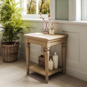 BOK077 Barton oak lamp table room set. Edmunds Clarke Furniture