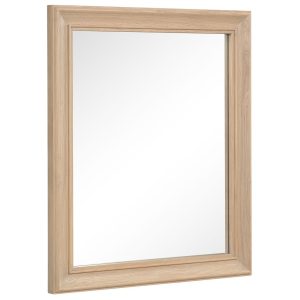 BOK082 Barton Oak Wall Mirror Portrait. Edmunds Clarke Furniture