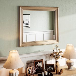 BOK082 Barton Oak Wall Mirror Room Set. Edmunds Clarke
