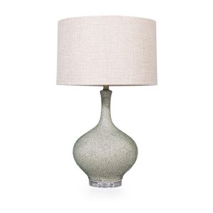 Jasmine Table Lamp Green Spot and neutral shade