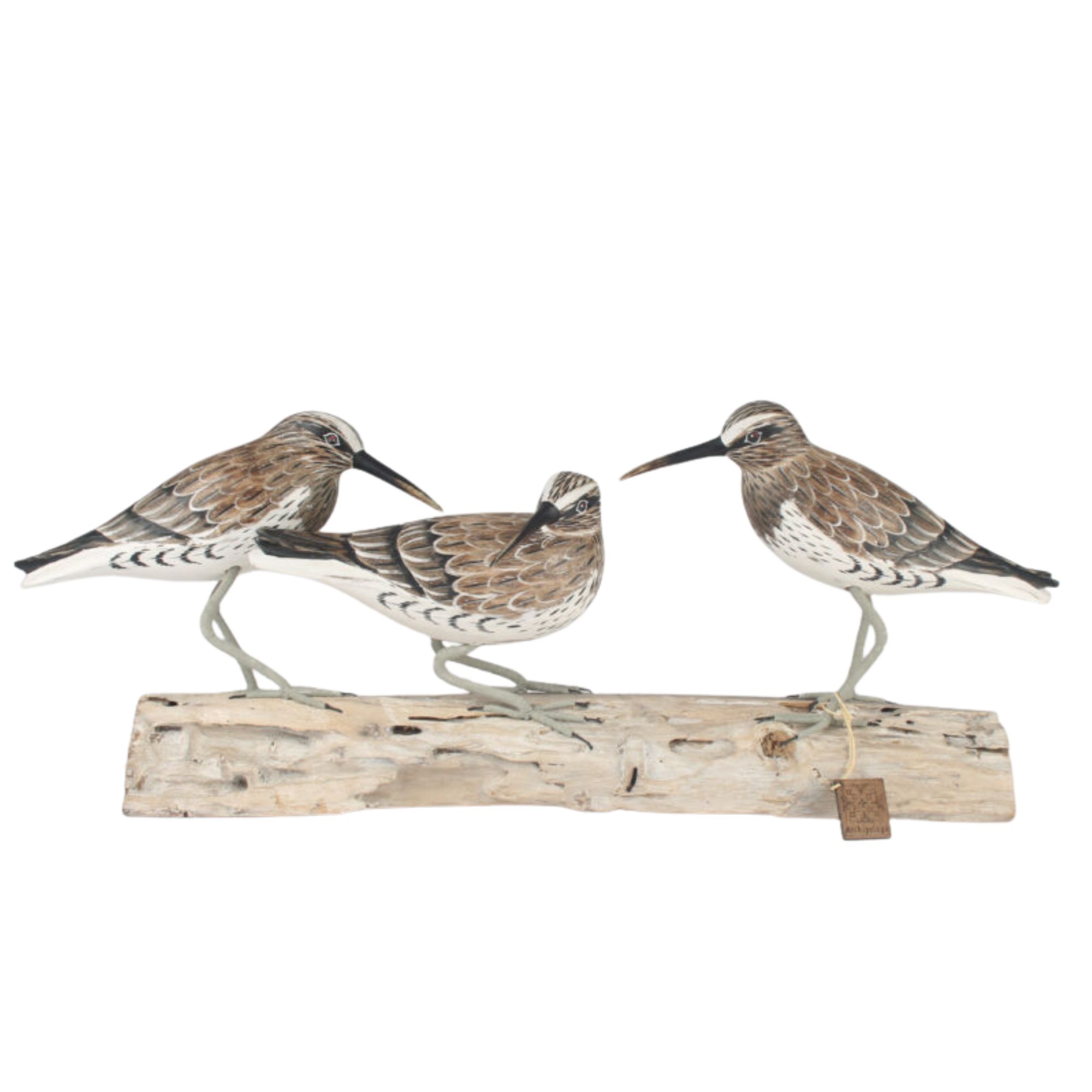 Knot block carving on drift wood. Set of three Knots perched on a block of drift wood. Edmunds Clarke Furniture