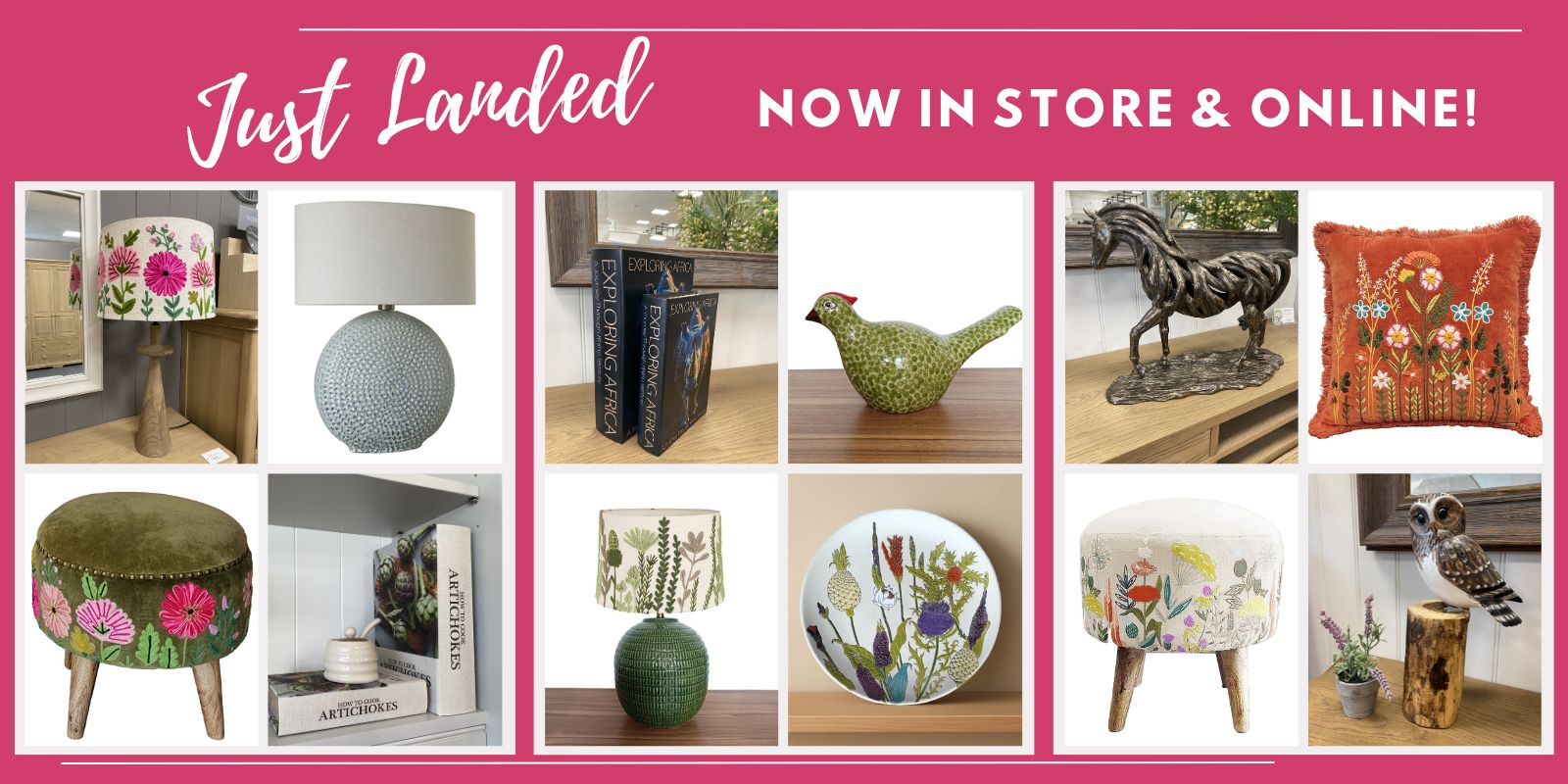 New products Just landed slide for website