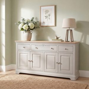 Barton 4 door 3 drawer sideboard. Edmunds Clarke Furniture