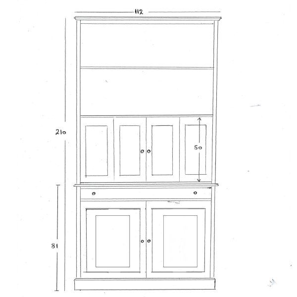 Bespoke computer workstation sketch