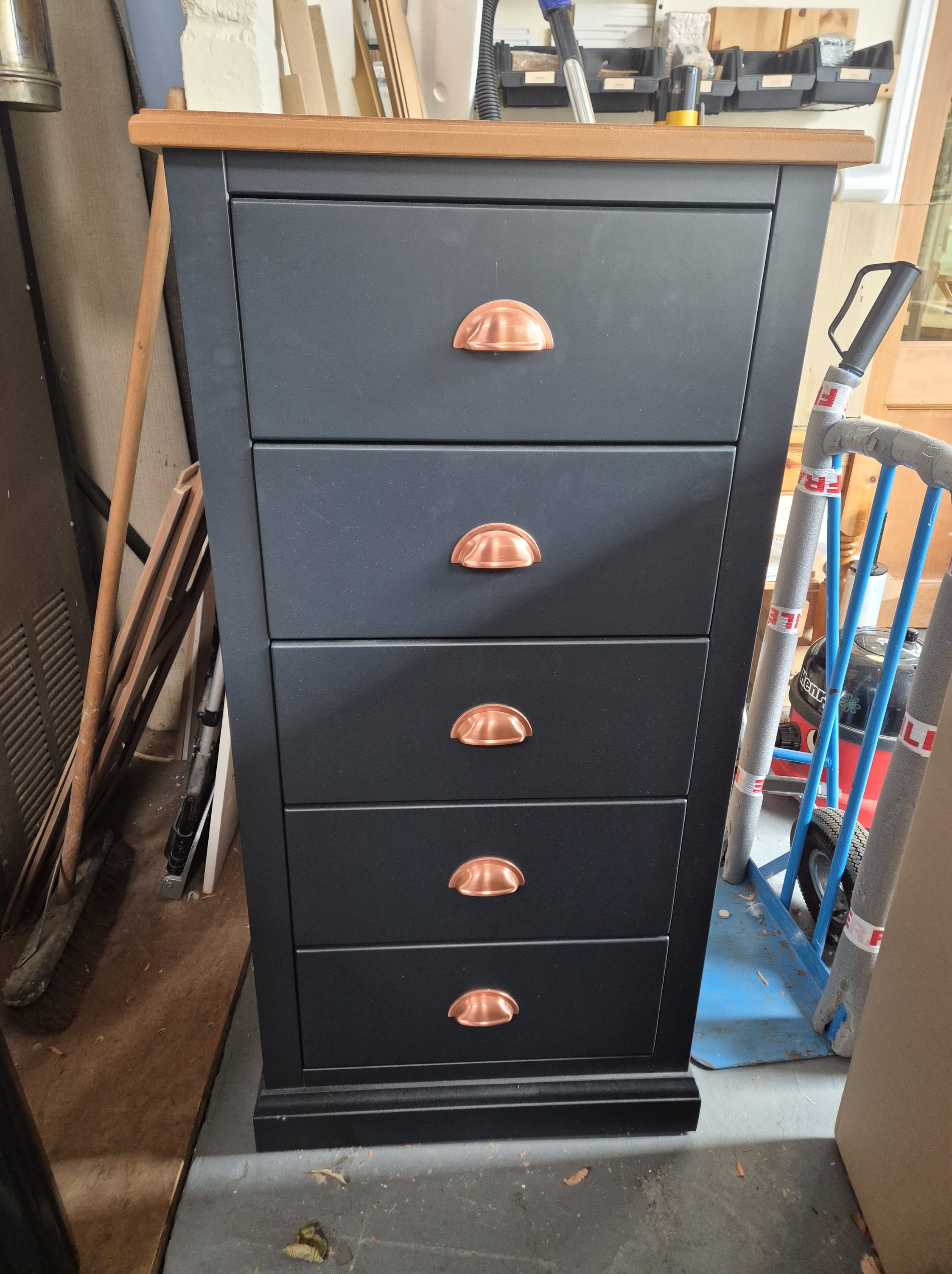 Painted 5 Drawer Wellington Chest - Image 2