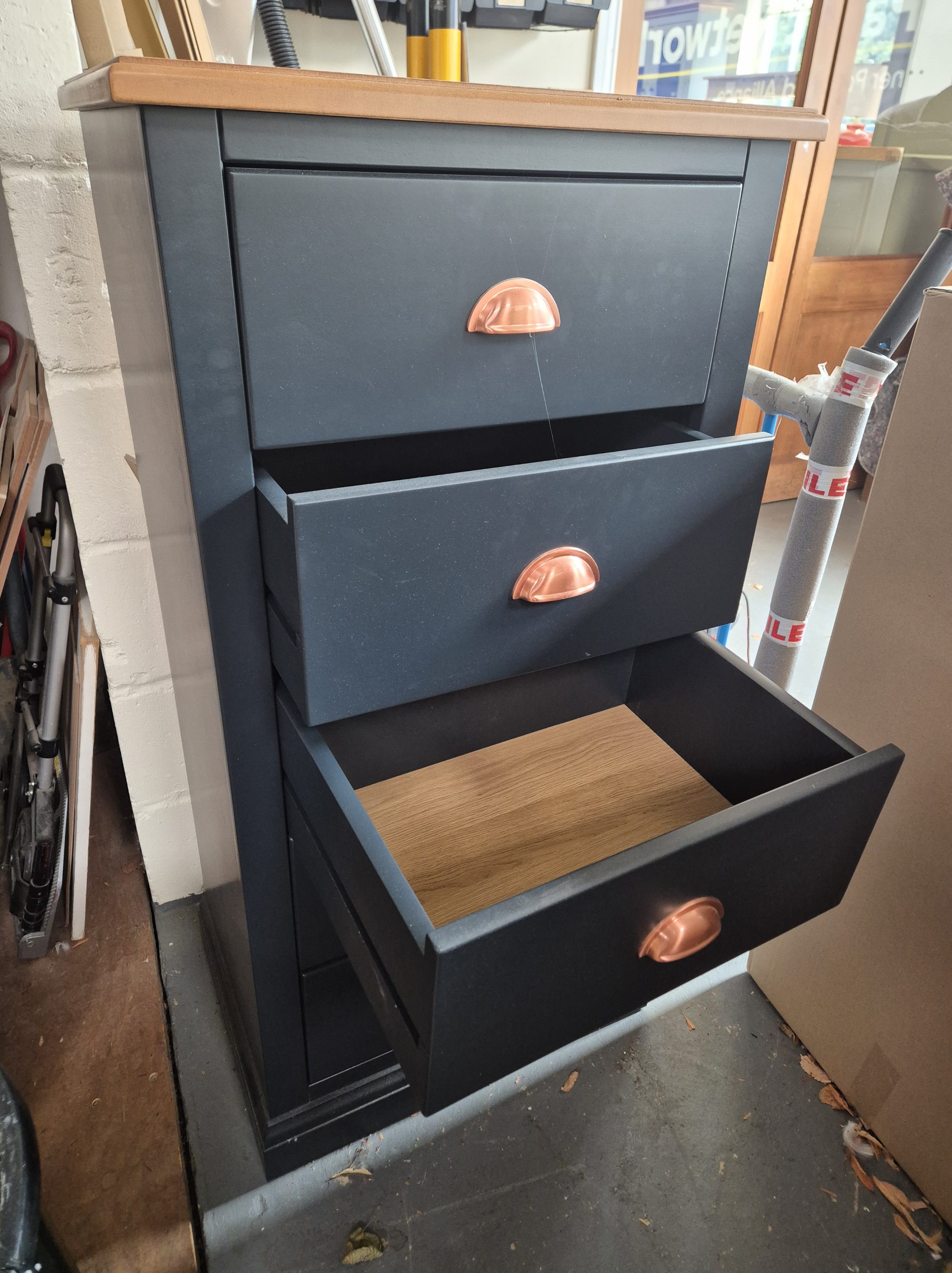 Painted 5 Drawer Wellington Chest - Image 3
