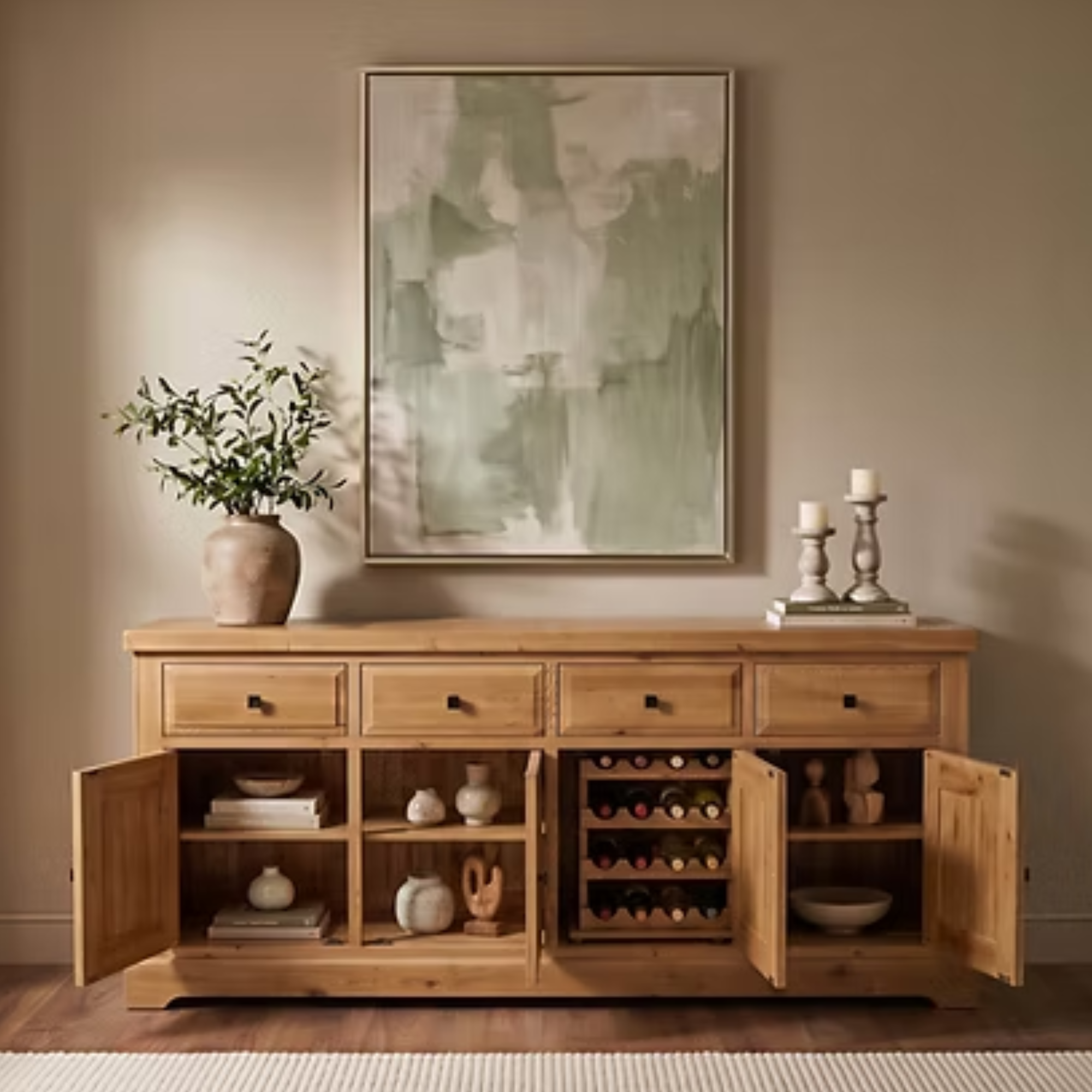 Melford Solid Oak Sideboard - Various Sizes Available - Image 3