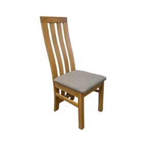 _ Paris oak dining chair - Fabric Seat pad