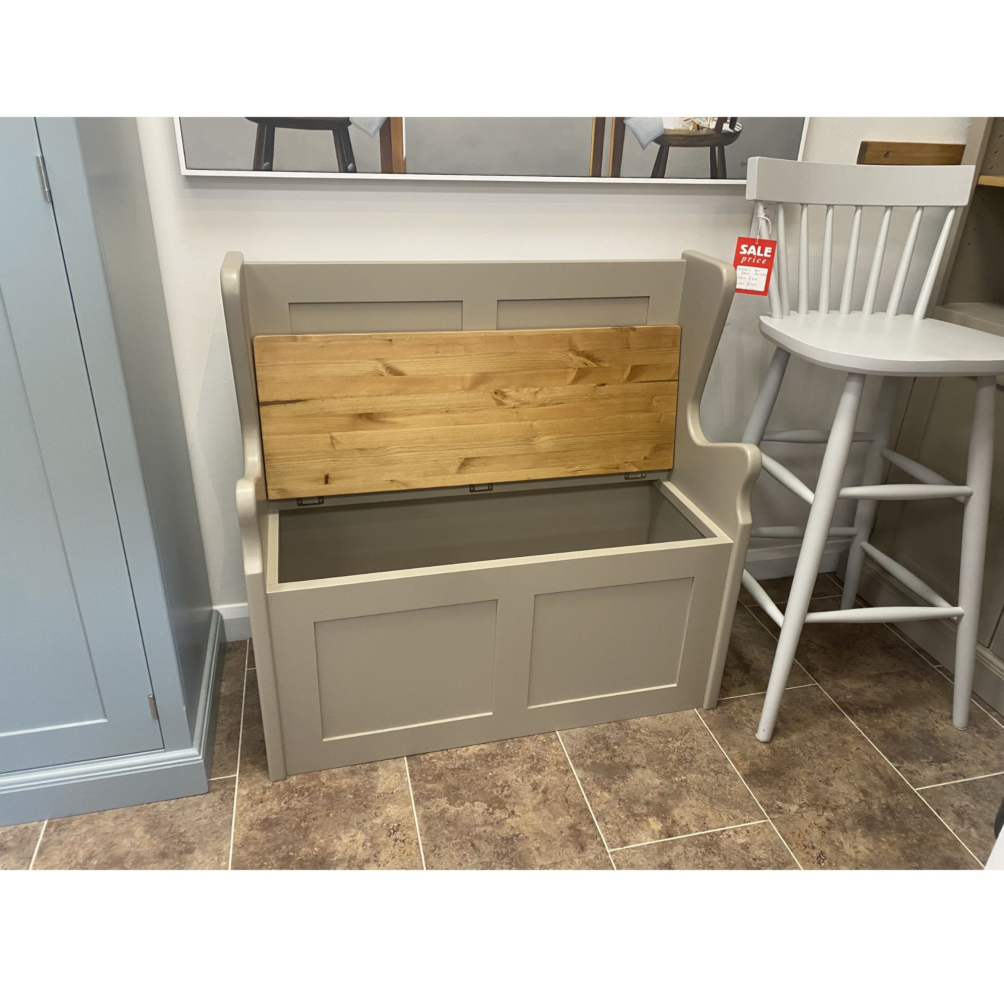 Edmunds Monks Bench - 90cm - Image 3
