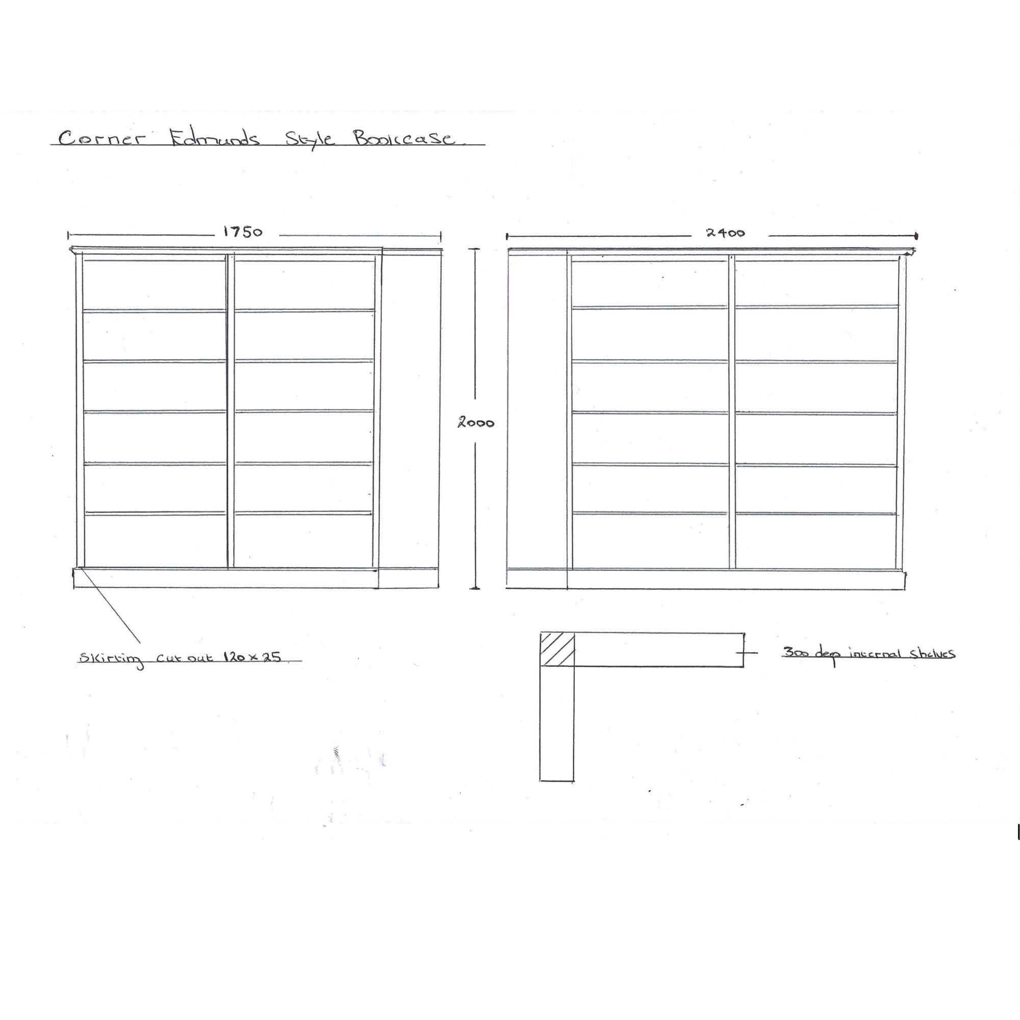 Painted Corner Bookcase - Image 3