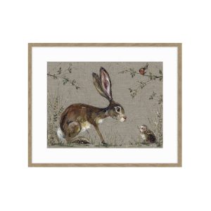 Hare & Hedgehog framed art