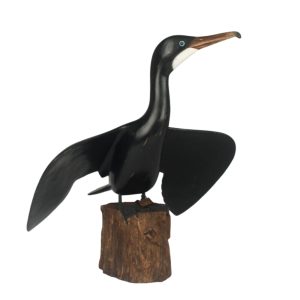 Cormorant Wing Out Carving